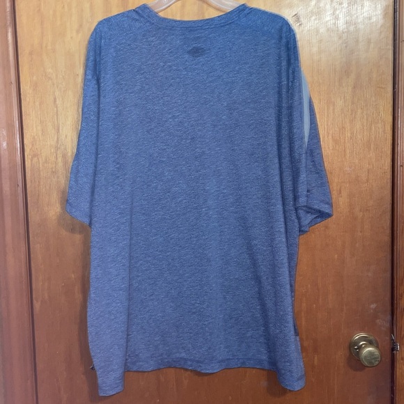 •NFL•BLUE & GRAY NEW ENGLAND PATRIOTS LOGO SHORT SLEEVE SHIRT SIZE 2XL/XXL - Picture 3 of 9